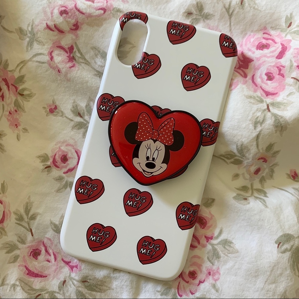 Minnie Mouse Heart Holder Phone Case